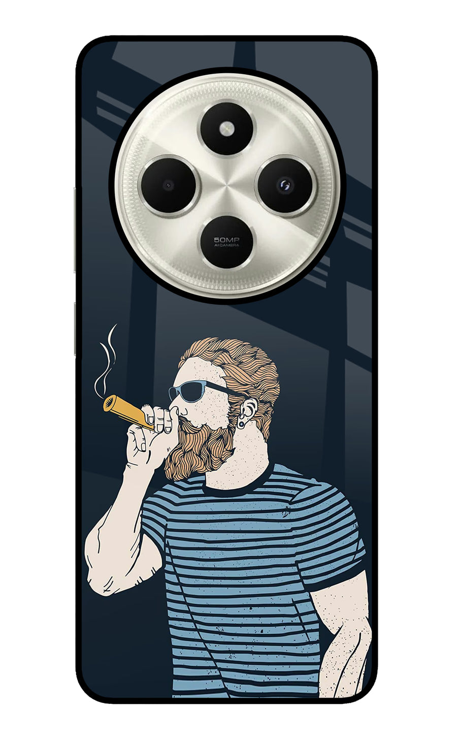 Smoking Poco C75 5G Back Cover, Glass case