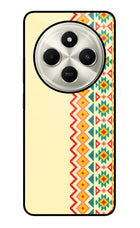 Ethnic Seamless Poco C75 5G Glass Case Back Cover by Casekaro