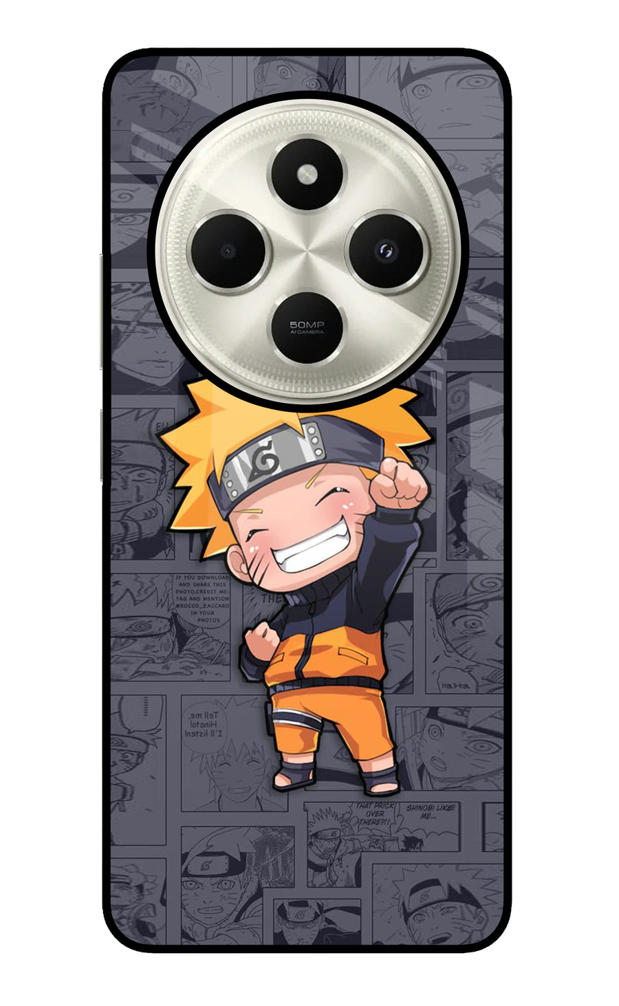 Chota Naruto Poco C75 5G Back Cover, Glass case