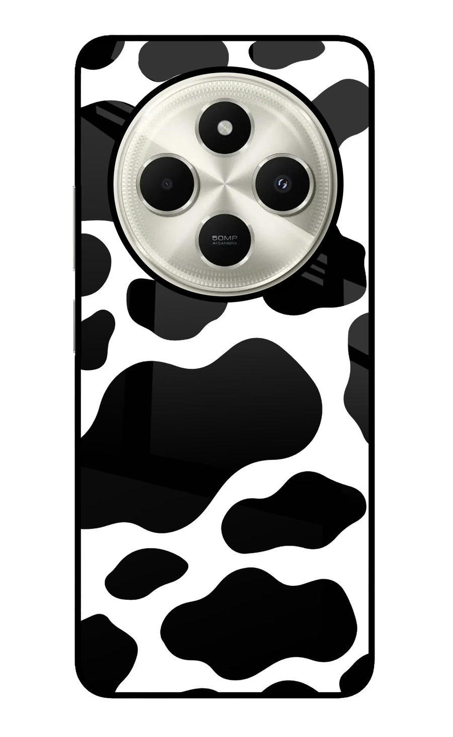 Cow Spots Poco C75 5G Back Cover, Glass case