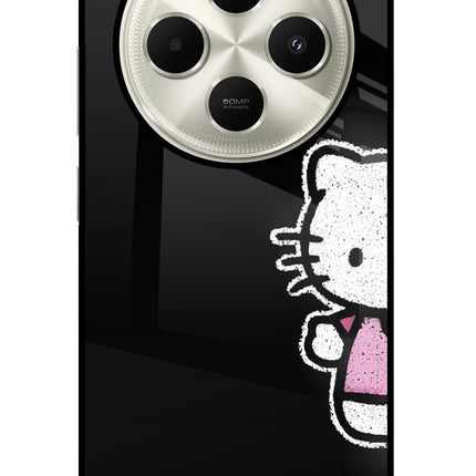 Kitty Charm Poco C75 5G Glass Case Back Cover by Casekaro
