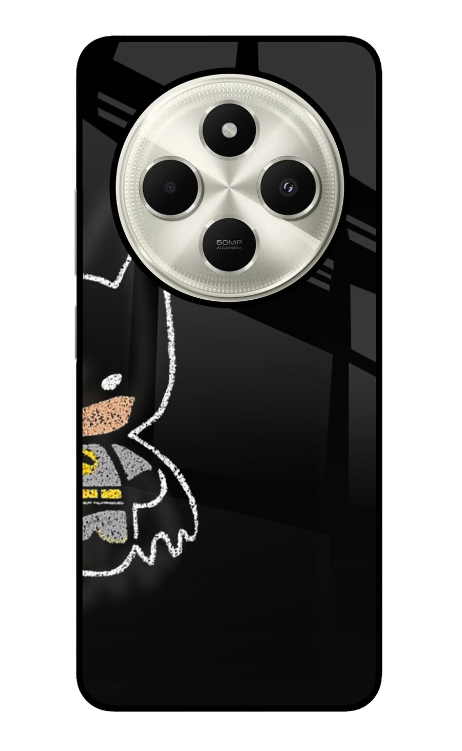 Bat Kitty Poco C75 5G Back Cover, Glass case
