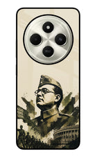 Netaji Rising Poco C75 5G Glass Case Back Cover by Casekaro
