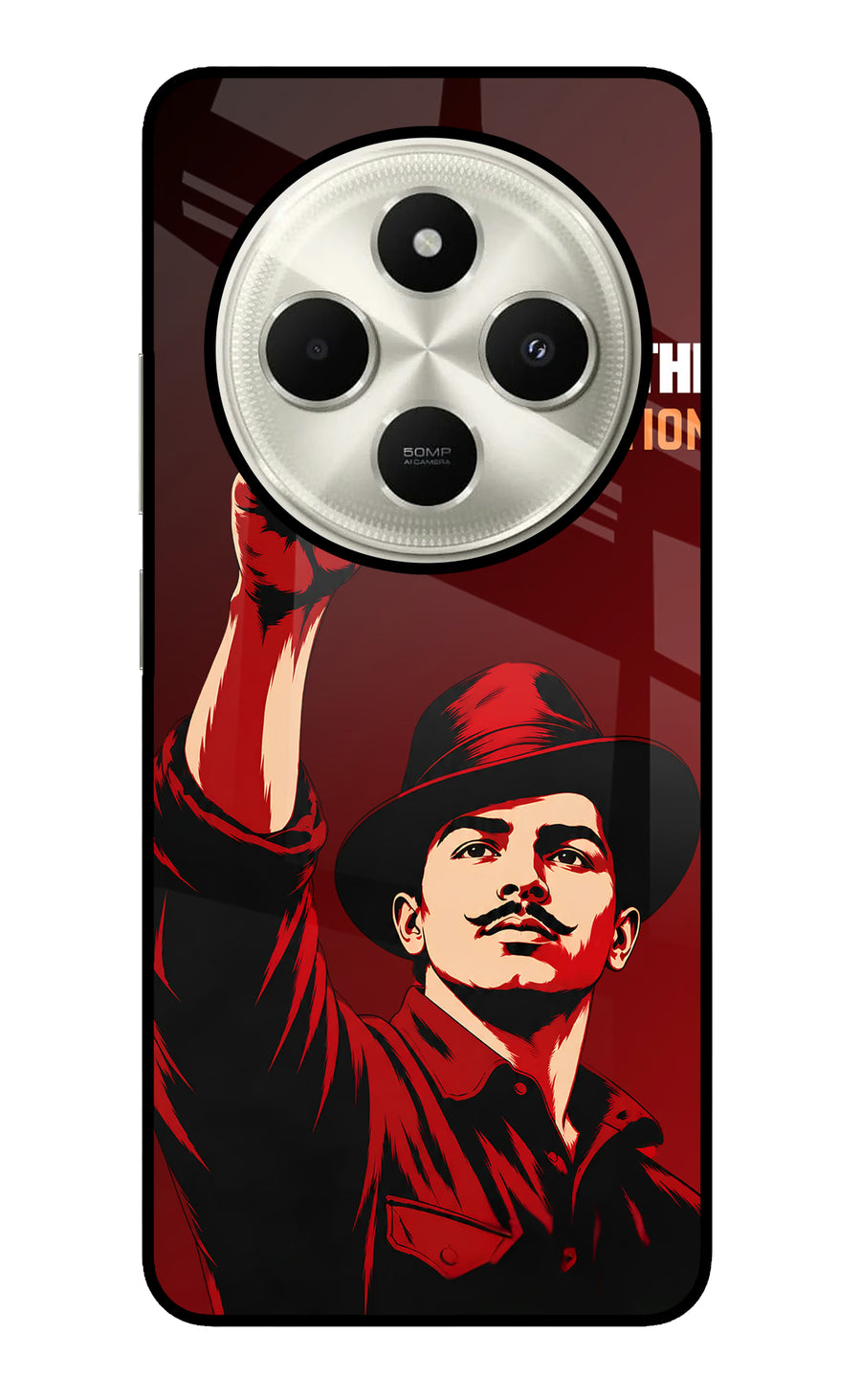 Bhagat Singh Revolution Poco C75 5G Back Cover, Glass case