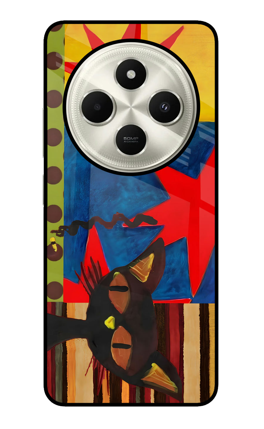 Pop Cat Poco C75 5G Back Cover, Glass case
