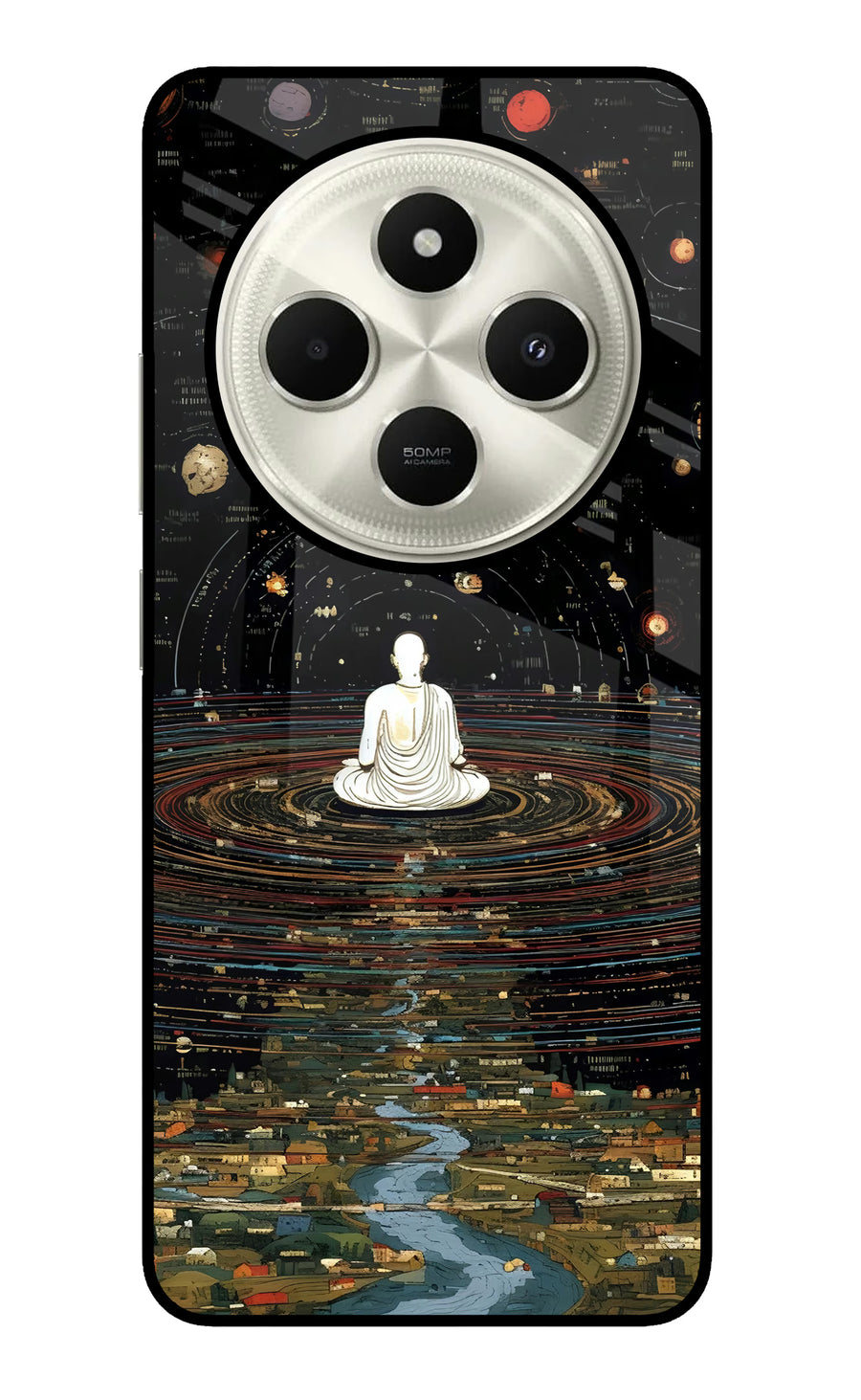 Space Monk Poco C75 5G Back Cover, Glass case
