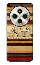Vinyl Stripes Poco C75 5G Glass Case Back Cover by Casekaro
