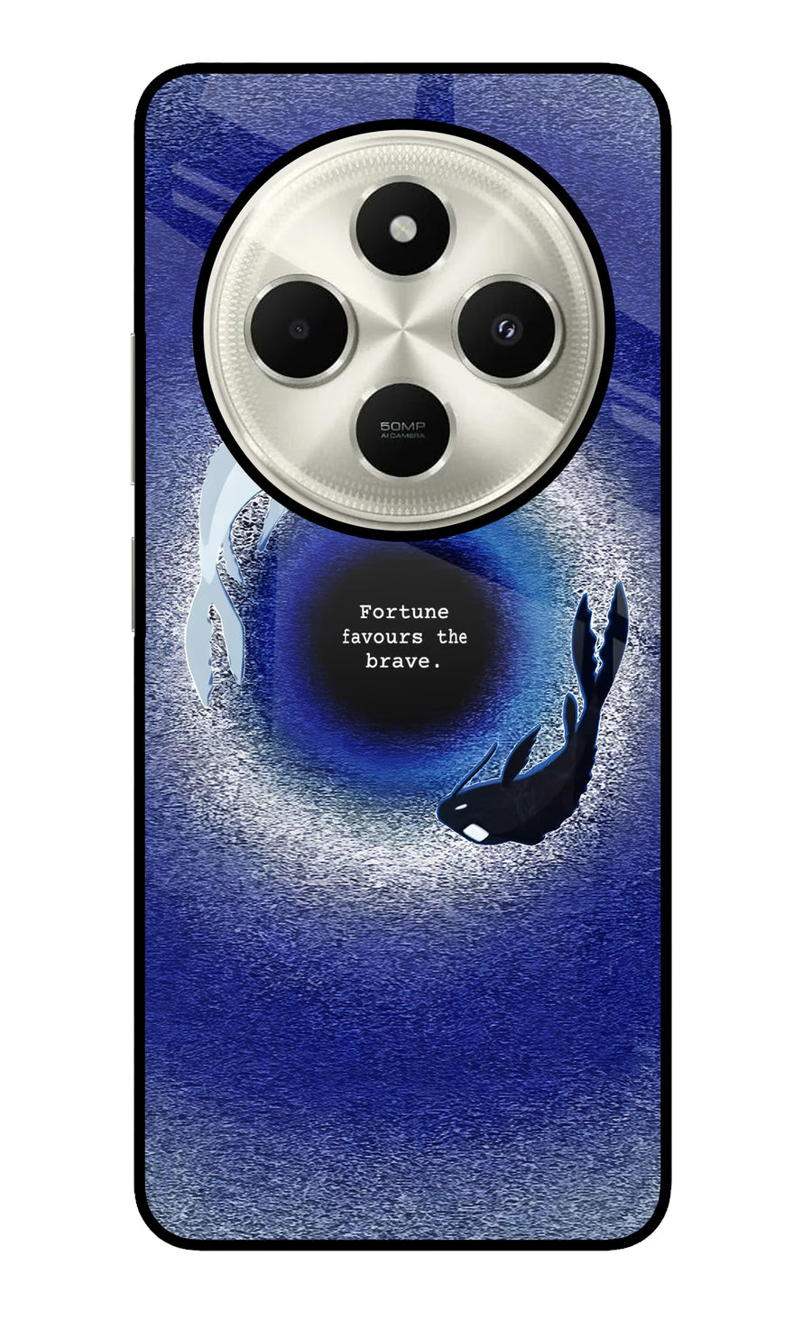 Dark Koi Poco C75 5G Back Cover, Glass case