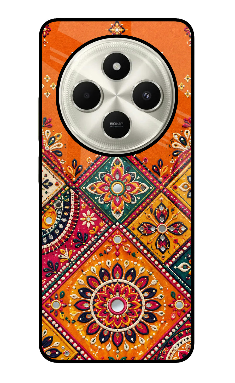 Kutch Glow Poco C75 5G Back Cover, Glass case
