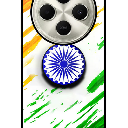 Indian Flag Ashoka Chakra Poco C75 5G Pop Case by Casekaro