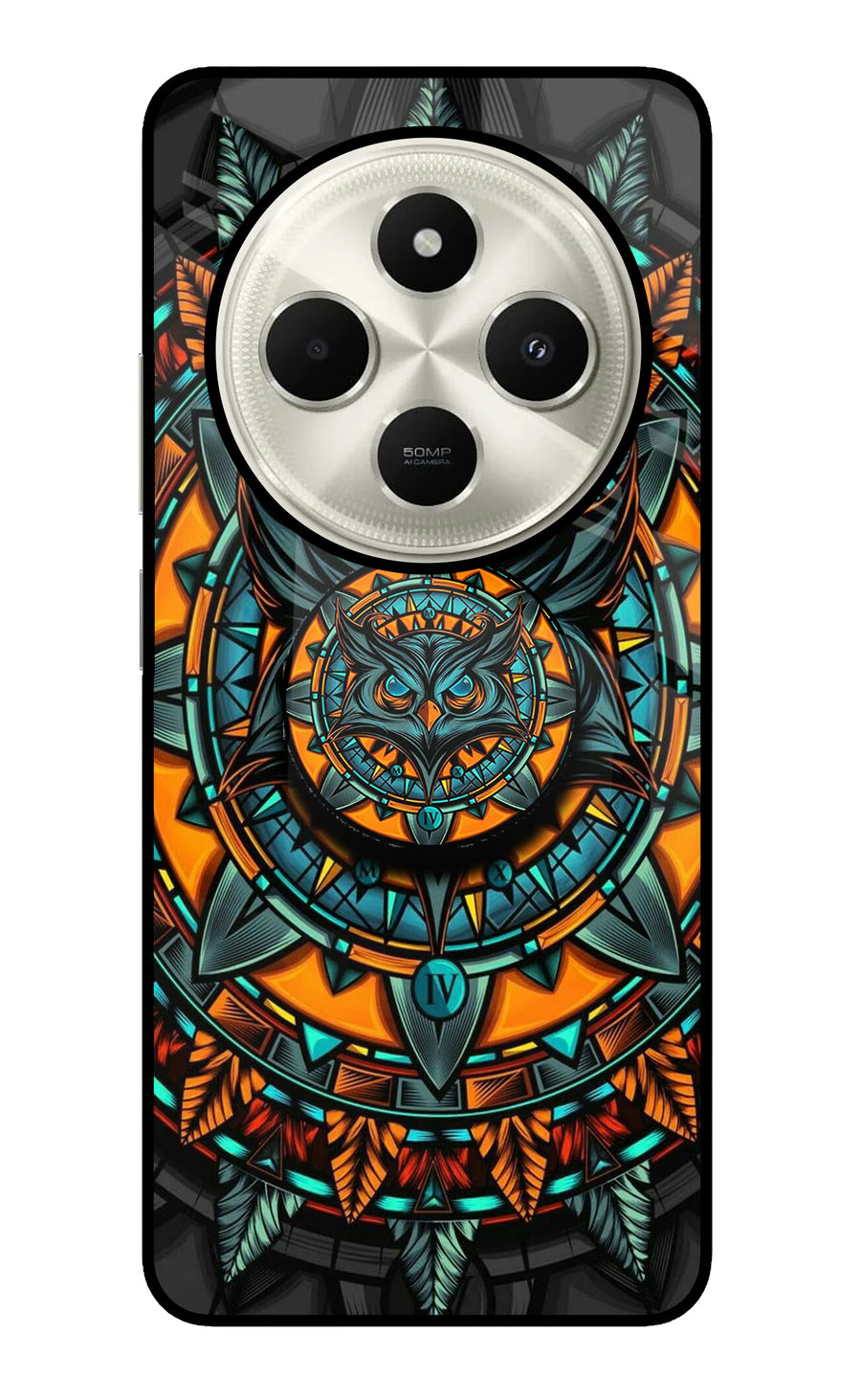 Angry Owl Poco C75 5G Pop Case, Glass case