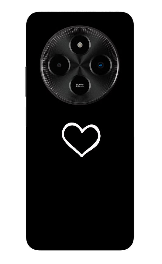 Heart Poco M7 5G Glass Case
