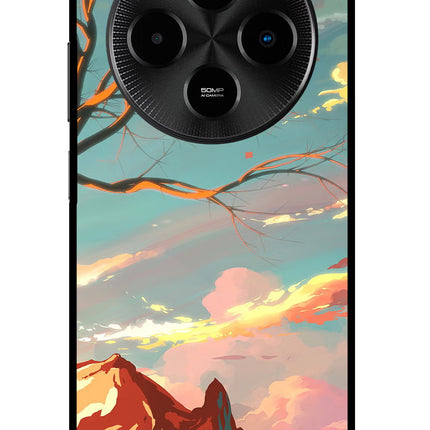 Scenery Poco M7 5G Glass Case Back Cover by Casekaro