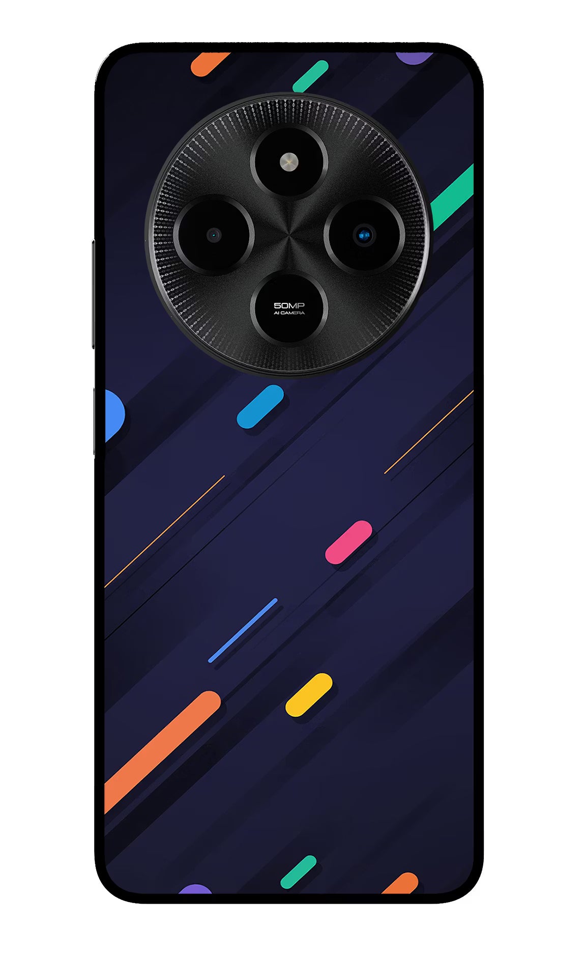 Abstract Design Poco M7 5G Glass Case