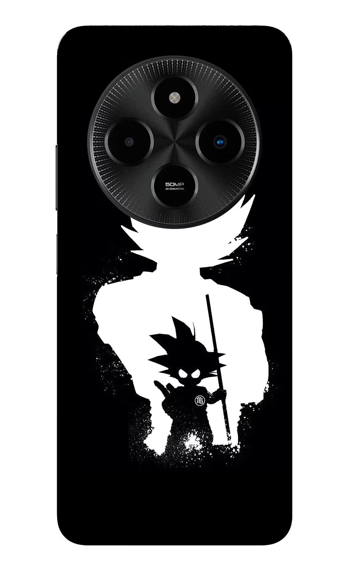 Goku Shadow Poco M7 5G Glass Case Back Cover by Casekaro