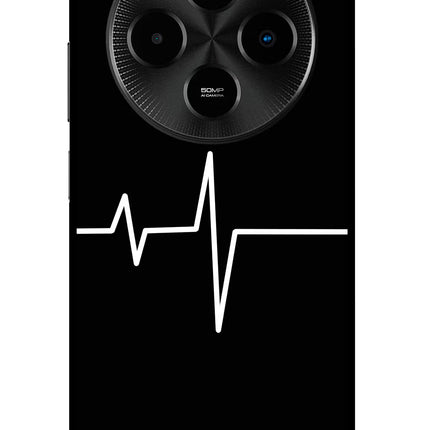 Heart Beats Poco M7 5G Glass Case Back Cover by Casekaro