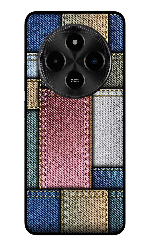 Multicolor Jeans Poco M7 5G Glass Case