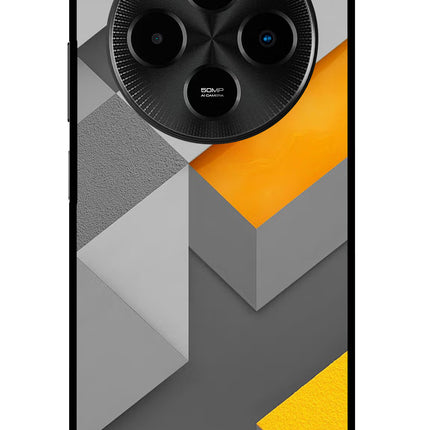 Abstract Poco M7 5G Glass Case Back Cover by Casekaro