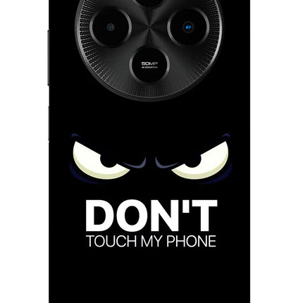 Don'T Touch My Phone Poco M7 5G Glass Case Back Cover by Casekaro