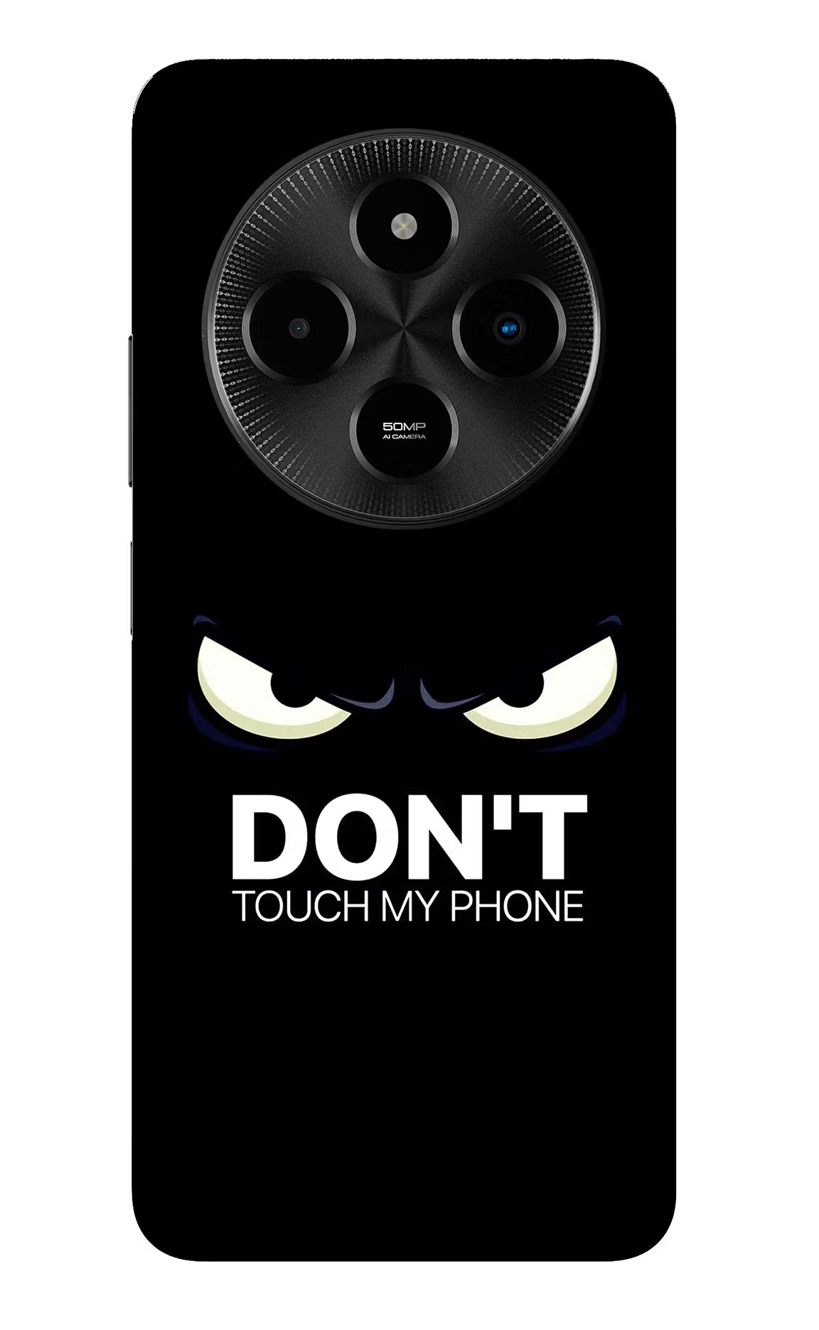 Don'T Touch My Phone Poco M7 5G Glass Case Back Cover by Casekaro