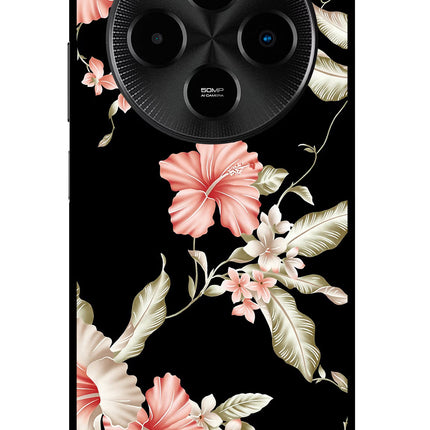 Flowers Poco M7 5G Glass Case Back Cover by Casekaro