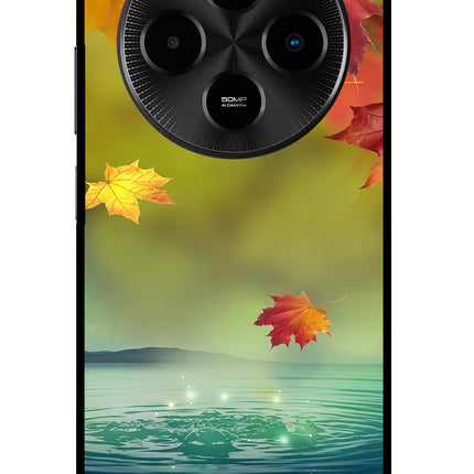 Flowers Poco M7 5G Glass Case Back Cover by Casekaro