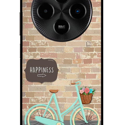 Happiness Artwork Poco M7 5G Glass Case Back Cover by Casekaro