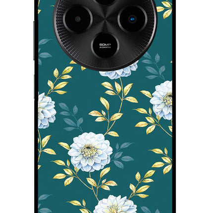 Flowers Poco M7 5G Glass Case Back Cover by Casekaro