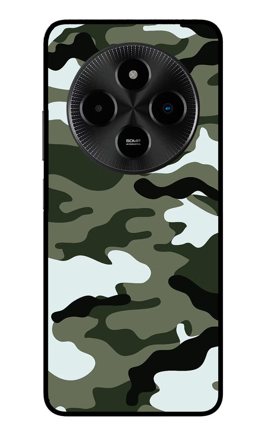 Camouflage Poco M7 5G Glass Case
