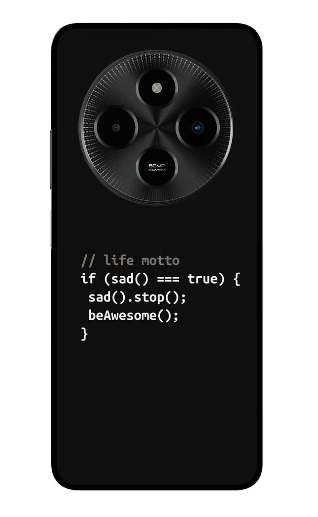 Life Motto Code Poco M7 5G Glass Case