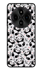 Cute Panda Poco M7 5G Glass Case