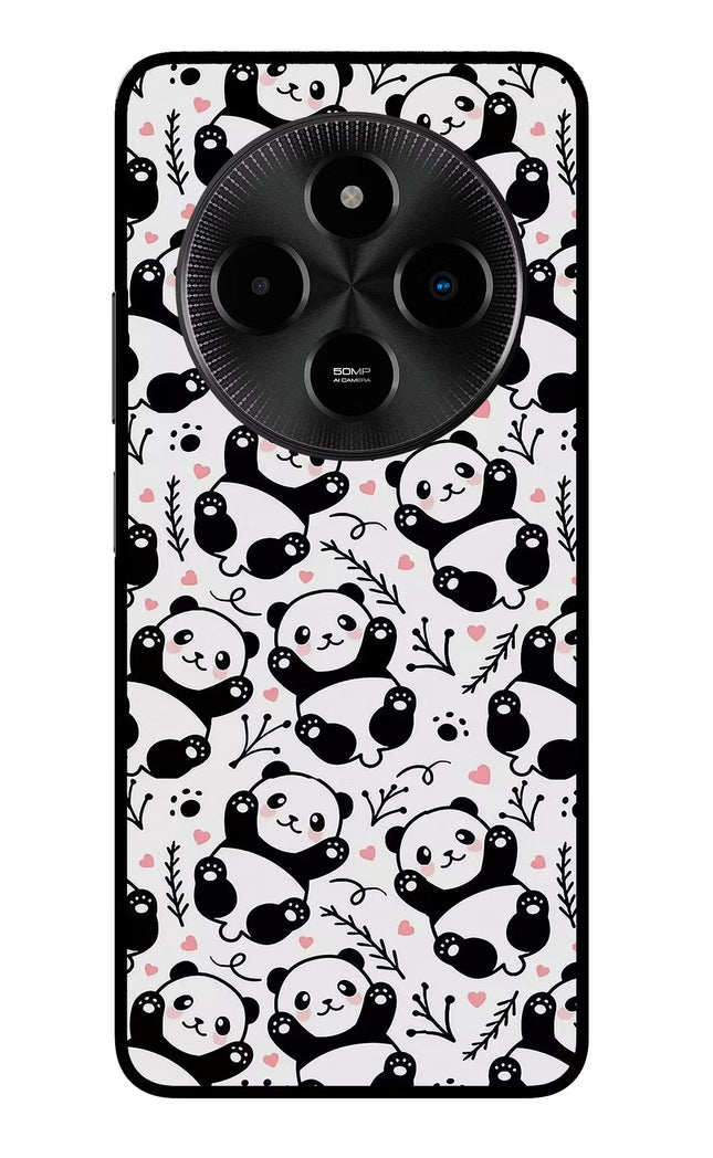 Cute Panda Poco M7 5G Glass Case