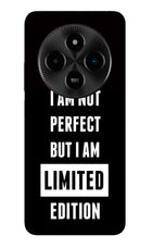 I Am Not Perfect But I Am Limited Edition Poco M7 5G Glass Case