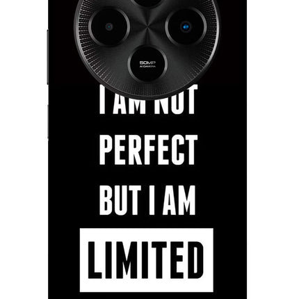 I Am Not Perfect But I Am Limited Edition Poco M7 5G Glass Case Back Cover by Casekaro