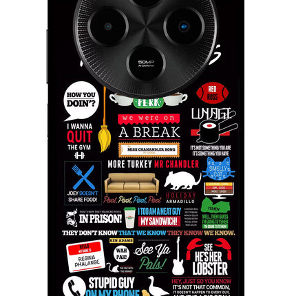 FRIENDS Poco M7 5G Glass Case Back Cover by Casekaro