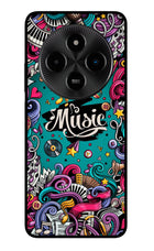 Music Graffiti Poco M7 5G Glass Case