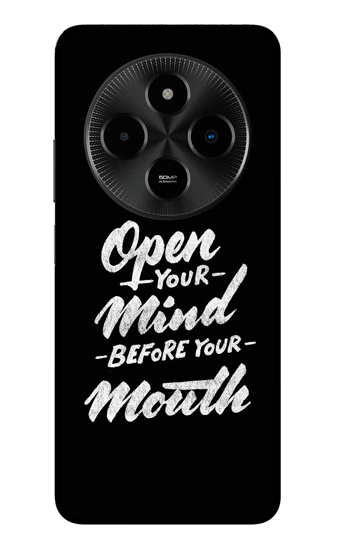 Open Your Mind Before Your Mouth Poco M7 5G Glass Case
