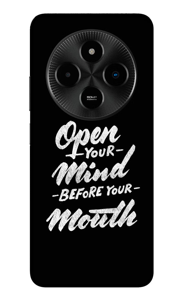 Open Your Mind Before Your Mouth Poco M7 5G Glass Case