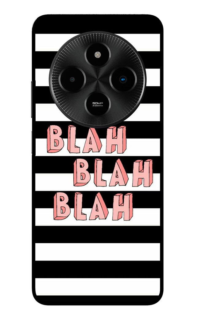 Blah Blah Blah Poco M7 5G Glass Case