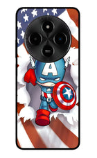 Captain America Poco M7 5G Glass Case