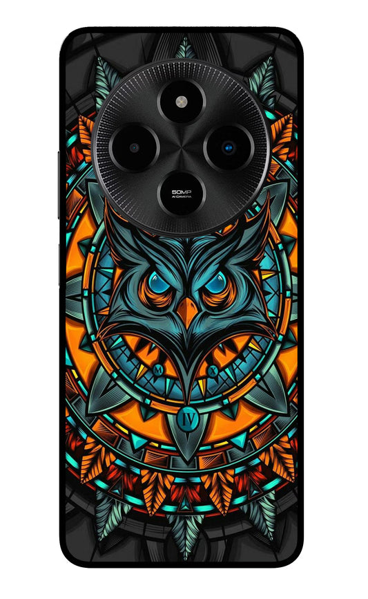 Angry Owl Art Poco M7 5G Glass Case