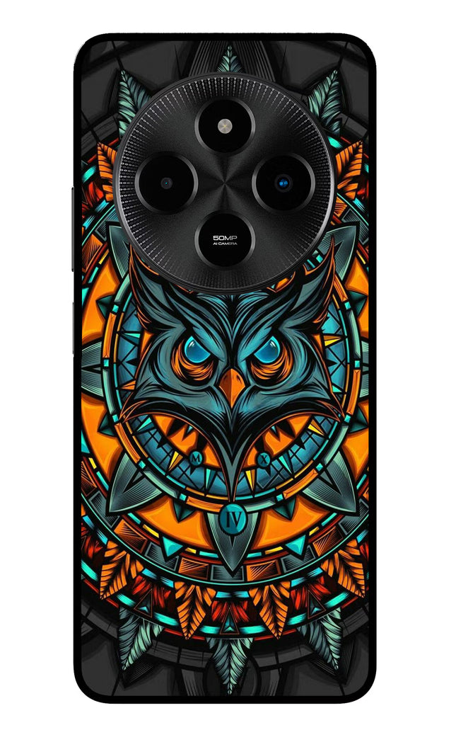Angry Owl Art Poco M7 5G Glass Case