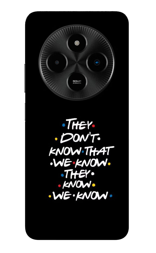 FRIENDS Dialogue Poco M7 5G Glass Case