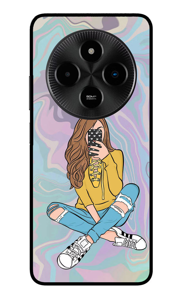 Selfie Girl Poco M7 5G Glass Case