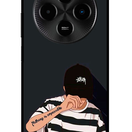 Aesthetic Boy Poco M7 5G Glass Case