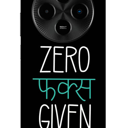 Zero Fucks Given Poco M7 5G Glass Case