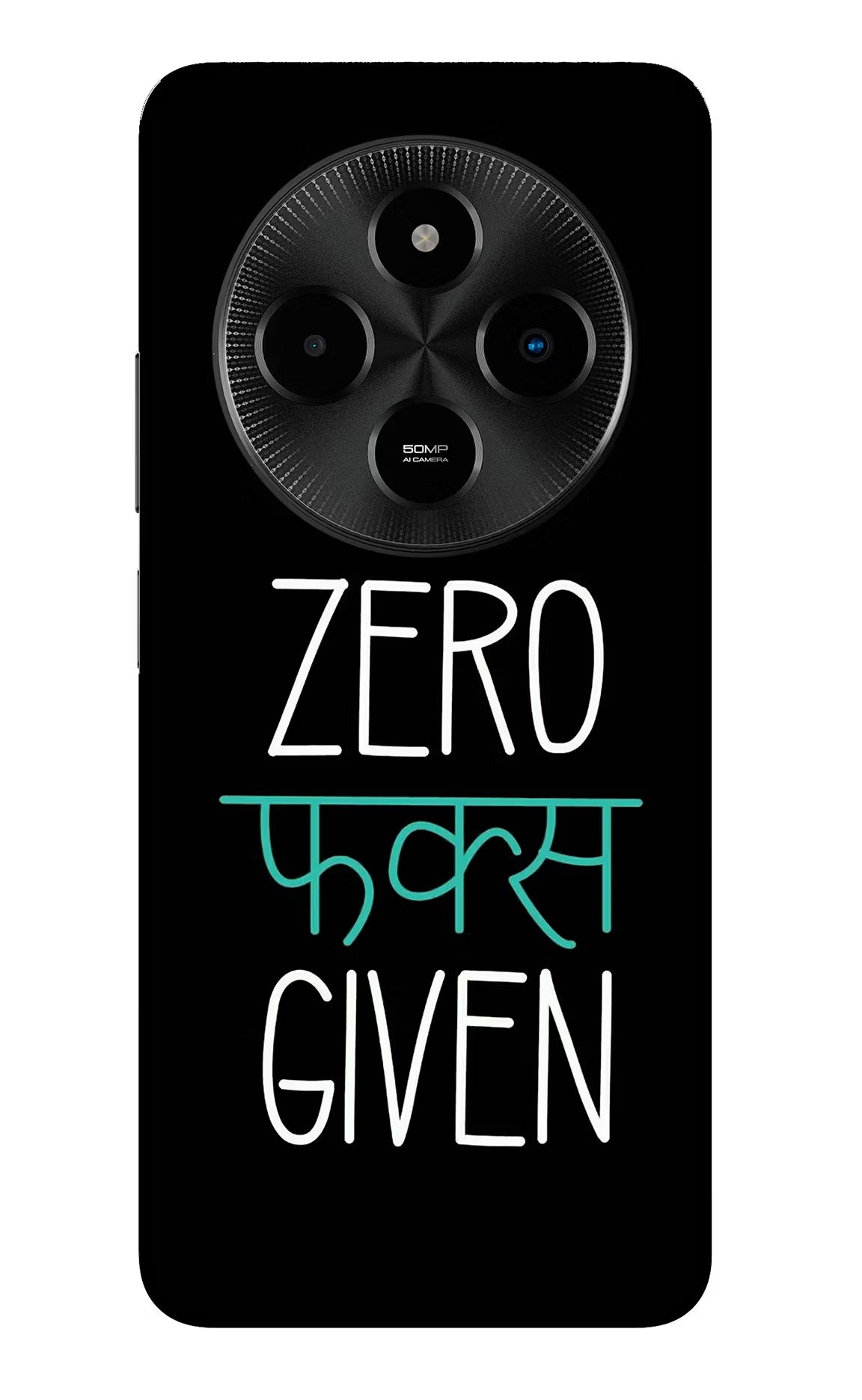 Zero Fucks Given Poco M7 5G Glass Case