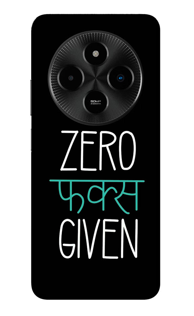 Zero Fucks Given Poco M7 5G Glass Case