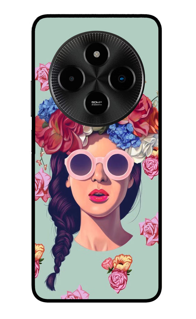 Pretty Girl Poco M7 5G Glass Case