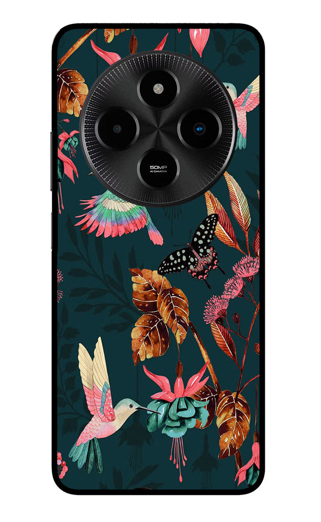 Birds Poco M7 5G Glass Case